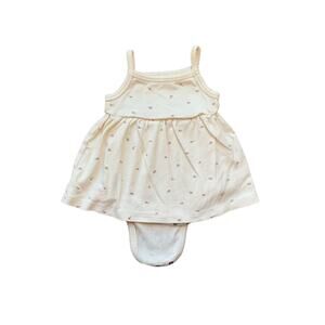 Kendi (Colored Organics) Pointelle Skirted Bodysuit